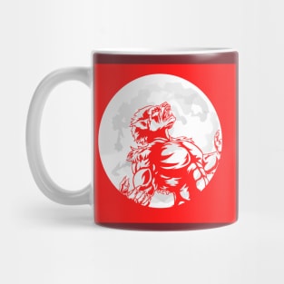 Red Wolf Moon Mug